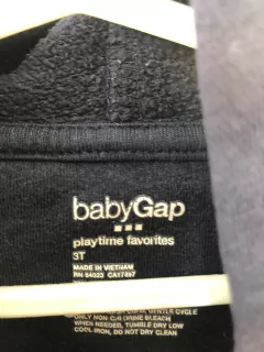Buzo azul con capucha y cierre. GAP. 3 años. - comprar online