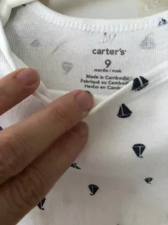 Outlet- Body MC blanco con barcos. CARTERS. 9 meses. - comprar online