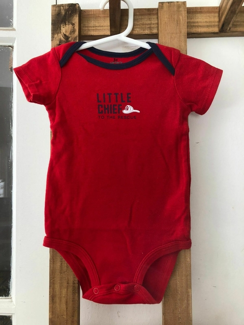 9M | Body rojo MC "Little Chief". CARTERS. 9 meses.