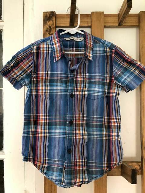 4/5A | Camisa MC a cuadros. OLD NAVY. 4/5 años