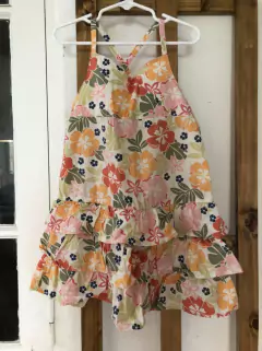 Vestido floreado con volados. GYMBOREE. Talle 5 años. - comprar online