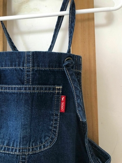 Imagen de NUEVO -Jardinero de jean con tiritas regulables. MIMO. Talle 4 años.