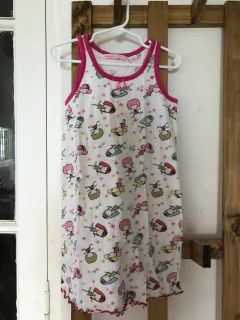 6A | Camisón de algodón blanco con muñequitos. MIMO. 6 años. - comprar online