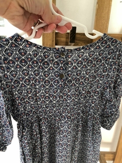 3A | Vestido largo en tonos azul y rosa. OLD NAVY. Talle 3 años. - comprar online