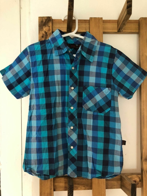 6A | Camisa MC a cuadros. ZUPPA. Talle 6 años.