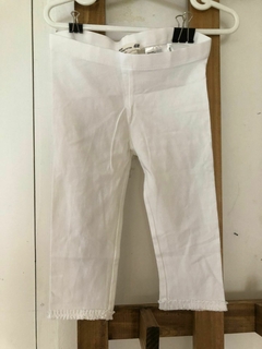 4/5A | Calza blanca de algodón tipo capri. HYM. 4/5 años. - comprar online