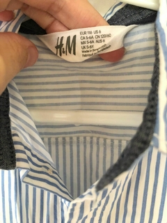 6A | Outlet- Camisa a rayas celeste y blanca. HYM. 6 años. - comprar online
