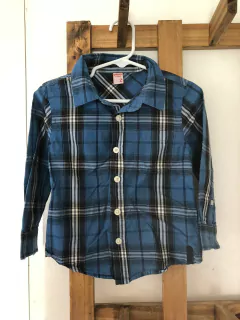 2A | Camisa ML azul a cuadros. YAMP. 2 años. - comprar online
