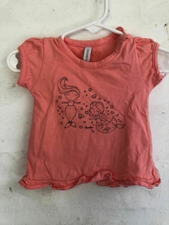 6M | Remera rosa MC con sirenas. CHAMBA. 6 meses. - comprar online
