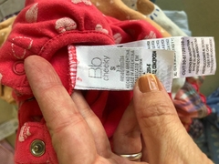 3M | Enterito de algodón rojo con corazones. CHEEKY. 3 meses. - comprar online