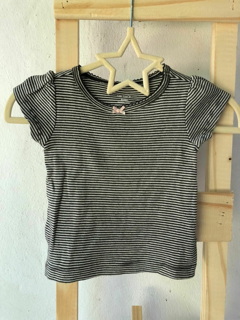 6M | Remera MC a rayas. CARTERS. 6 meses.