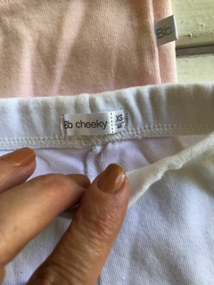 1M | SET. Dos pantalones de algodón blanco y rosa. CHEEKY. Talle XS. 1 mes. en internet