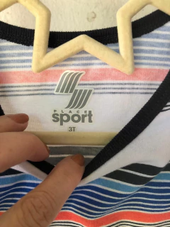 3A | Musculosa blanca con rayas. SPORT. Talle 3 años. - comprar online