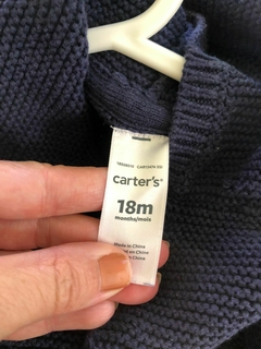 Sweater de hilo con capucha y botones. CARTERS. 18 meses. en internet