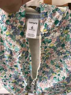 Campera finita forrada en algodón con capucha. CARTERS. 6 meses. - comprar online