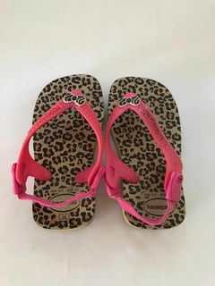 Havaianas animal print y rosa con elástico en tobillo. HAVAIANAS. Talle 20. - comprar online