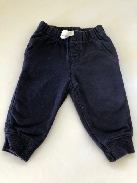 Pantalón de algodón azul. CARTERS. 6 meses.