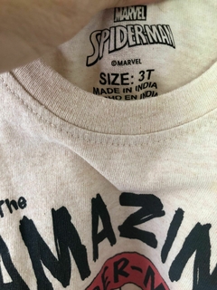 Remera MC beige Spiderman. MARVEL. 3 años. - comprar online