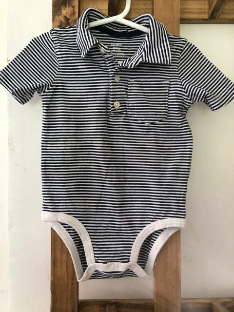 Body a rayas con cuellito. CARTERS. 24 meses.