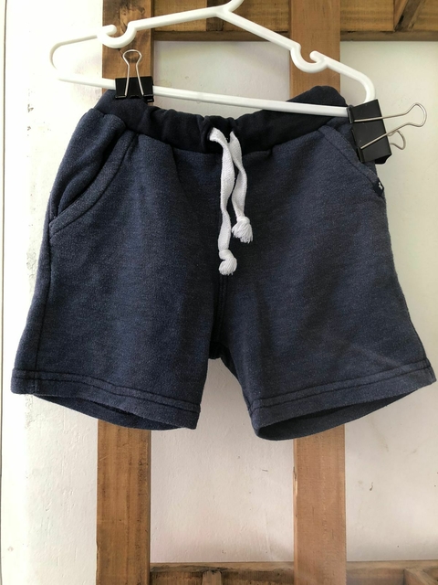 4A | Outlet. Short azul de algodón. MIMO. 4 años.