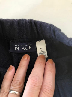 3A | Outlet- Short azul de algodón con elástico. The Childrens Place. Talle 3 años. - comprar online