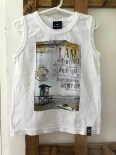 Musculosa blanca con estampado. MIMO. 4 años. - comprar online