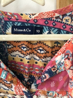 Vestido ML en tonos naranjas. MIMO. Talle 10. La tela es finita. - comprar online