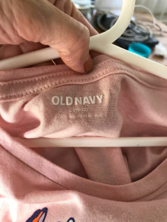 Remera MC rosa con símbolo de la paz. OLD NAVY. 10 años. en internet