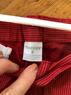 8A | Short rojo con rayitas. CHEEKY. Talle 8 años. - comprar online