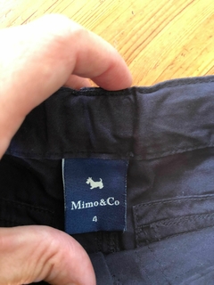 Bermuda azul cargo. MIMO. Talle 4 años. Con elástico regulable en la cintura. - comprar online