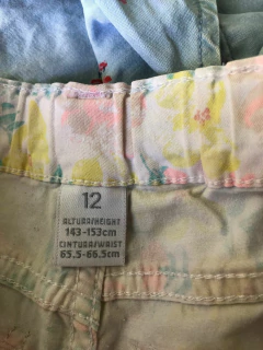 12A | Short blanco con flores. CHEEKY. Talle 12 años. - comprar online