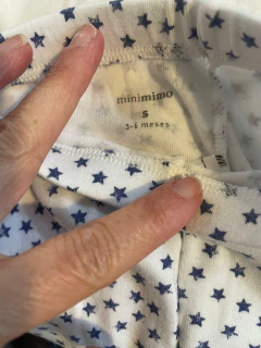 3M | Saquito algodón blanco + pantalón ranita estrellas. MIMO. 3 a 6 meses. - comprar online