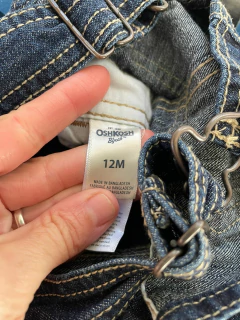 12M | Jardinero de jean corto. OSHKOSH. 12 meses. - comprar online