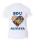 Camiseta Infantil - Sou Autista Coração personalizada juvenil