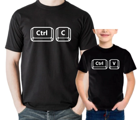 Kit Camisetas Personalizadas - Ctrl C / Ctrl V