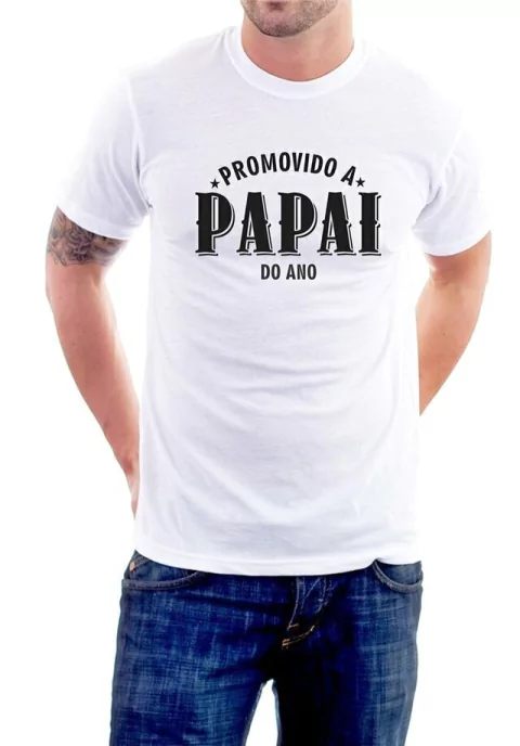Camiseta Promovido a Papai do Ano
