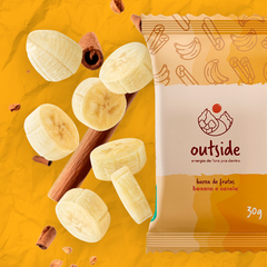 12 barras de frutas - sabor Banana com Canela