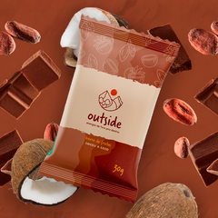 12 barras de frutas - sabor Cacau e Coco