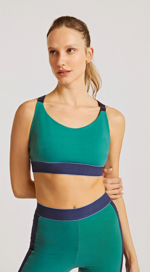 TOP ESPORTIVO ALÇA REGULAR DETALHE ELASTICO - MORENA ROSA