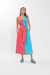 VESTIDO MIDI DECOTE QUADRADO BICOLOR - IODICE - SUPER SALE OUTLET | Morena Rosa, Colcci 50% OFF
