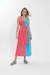 Vestido midi bicolor Iodice