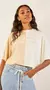 T-shirt decote redondo bicolor Zinco