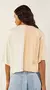 T-SHIRT DECOTE REDONDO BICOLOR - ZINCO na internet