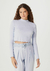 BLUSA CROPPED MANGA LONGA COM FRU FRU - HERING