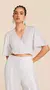 Blusa decote transpassado Maria Valentina