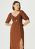 VESTIDO MIDI MANGA BUFANTE COM FENDA - HERING - SUPER SALE OUTLET | Morena Rosa, Colcci 50% OFF