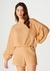 BLUSA CROPPED MANGA BUFANTE TEXTURIZADO - HERING - loja online