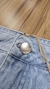 SAIA CURTA JEANS FIVE POCKETS COM PUIDOS - ZINCO - loja online