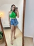 Cropped Alfaiataria Feminino Frente Única Modelo Gota - loja online