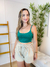 Short Linho Feminino Com Elástico Na Cintura